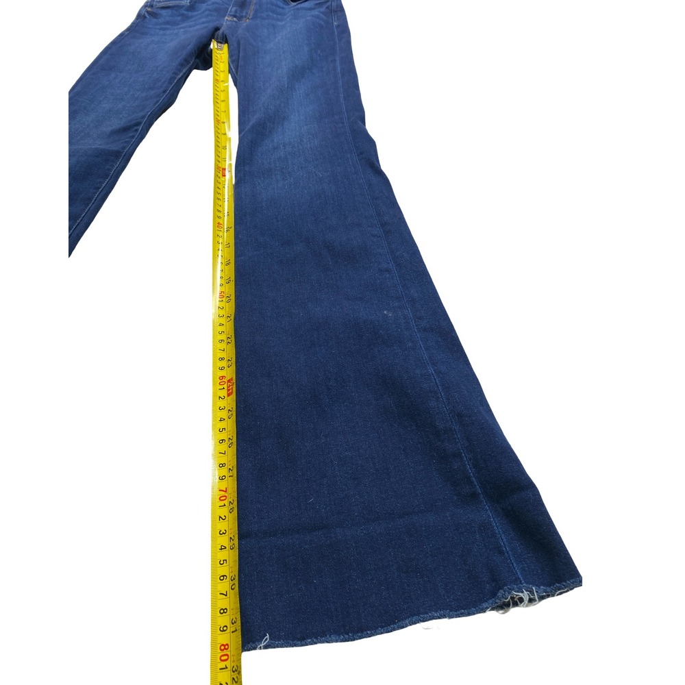 Joes Jeans Womens High Rise Flare Raw‎ Hem Dark Wash Stretch Denim Blue Size 25 - Picture 10 of 13